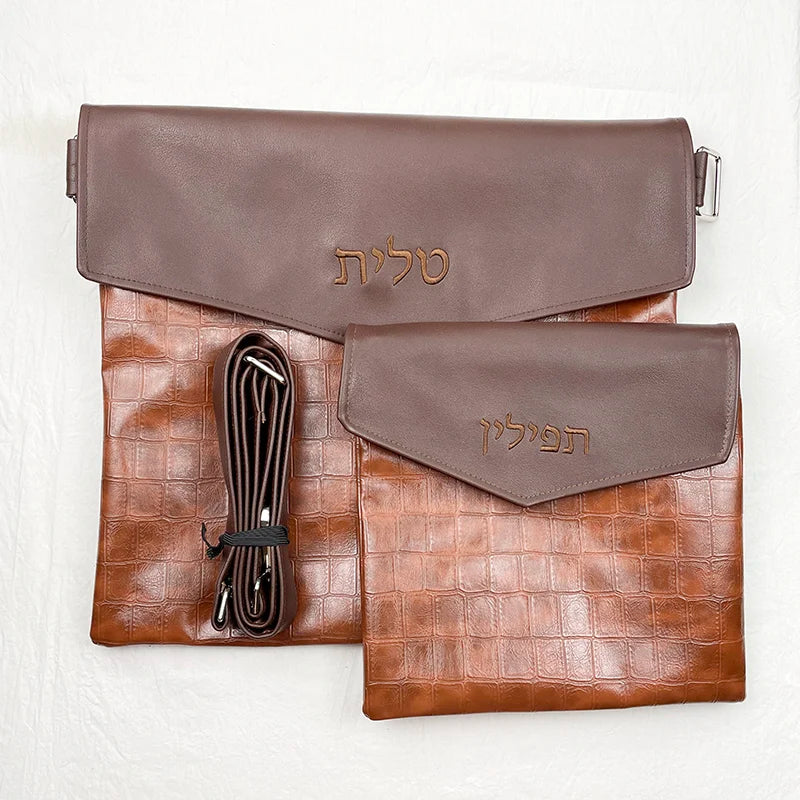 Bag Set With Shoulder Strap for Jewish Prayer