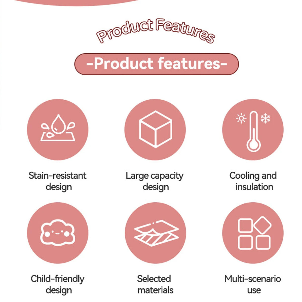 8L Cartoon Large Capacity Tote Lunch Bag