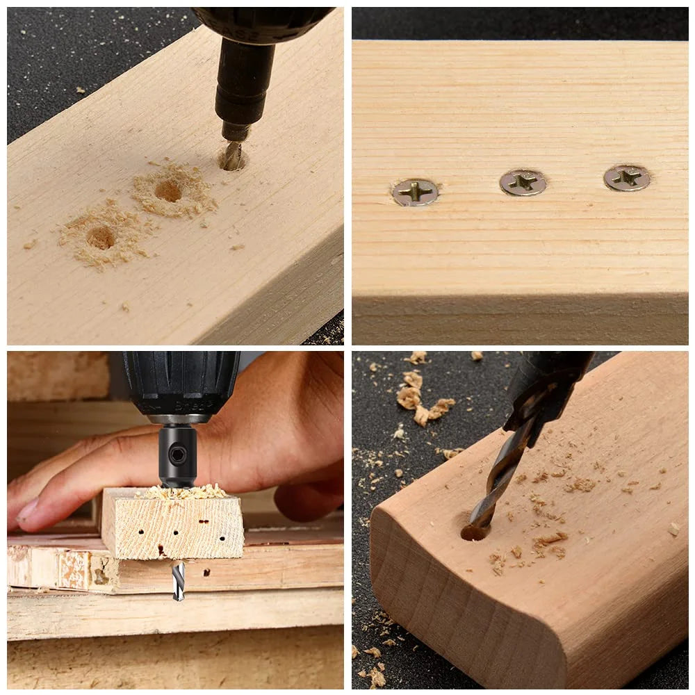 4/5pcs Countersink Drill Bit Set