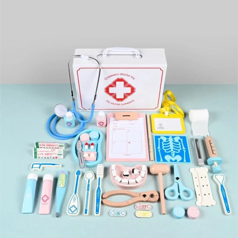 Wooden Doctor Kit For Kids