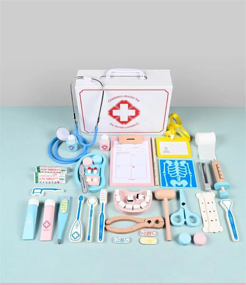 Wooden Doctor Kit For Kids