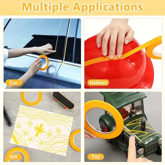 Yellow Masking Tape Set for Painting & Decorating