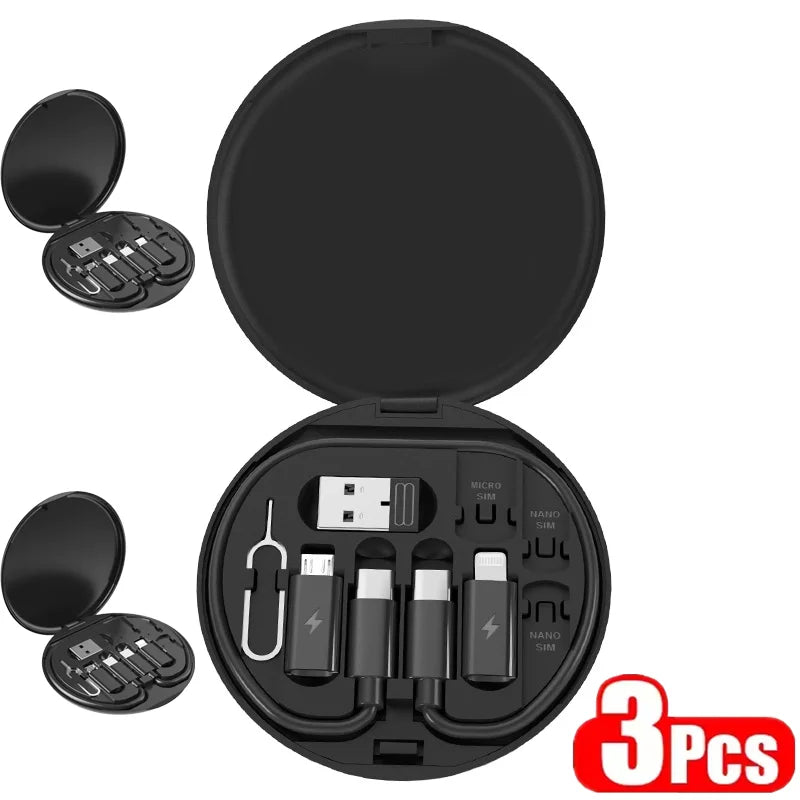 Multi-Connector USB Charging Adapter Kit with Storage Case