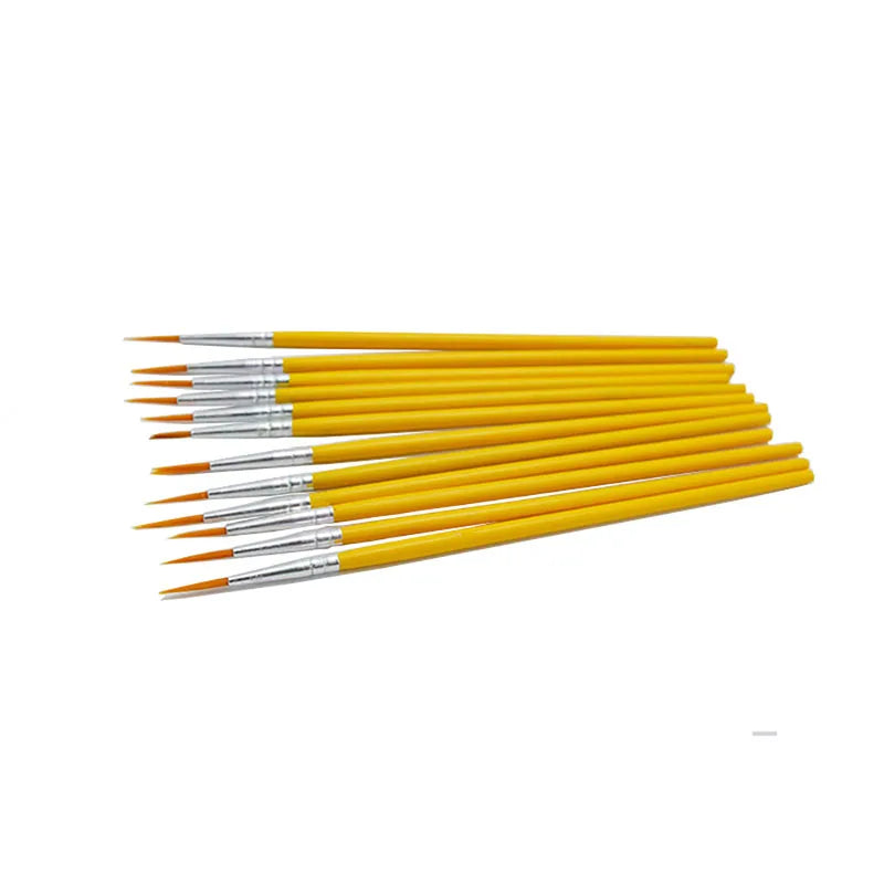 10Pcs/Set Long Tail Painting Brush