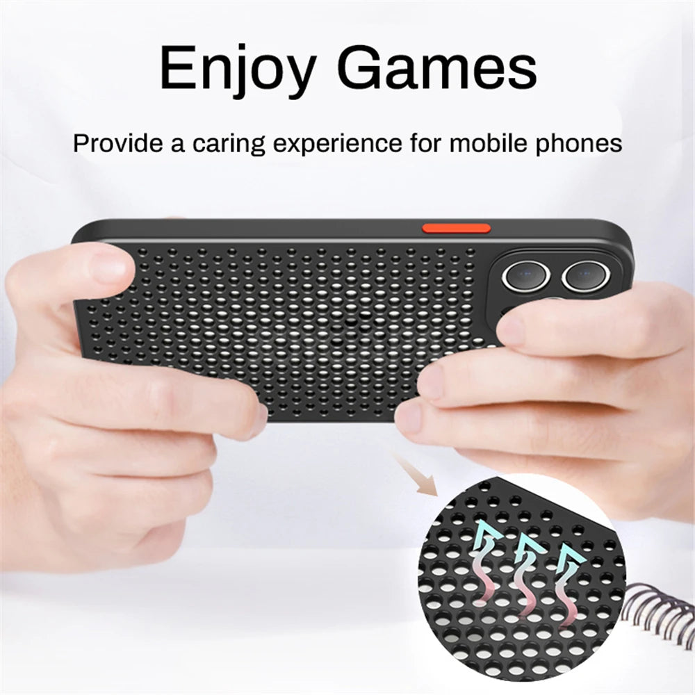 Heat Dissipation Breathable Cooling Case For iPhone