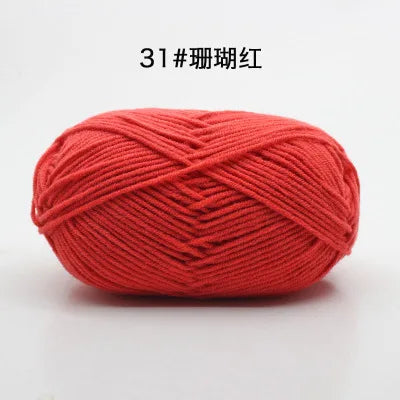 10 Balls/Lot 500g Natural Soft Silk Cotton Yarn for Knitting