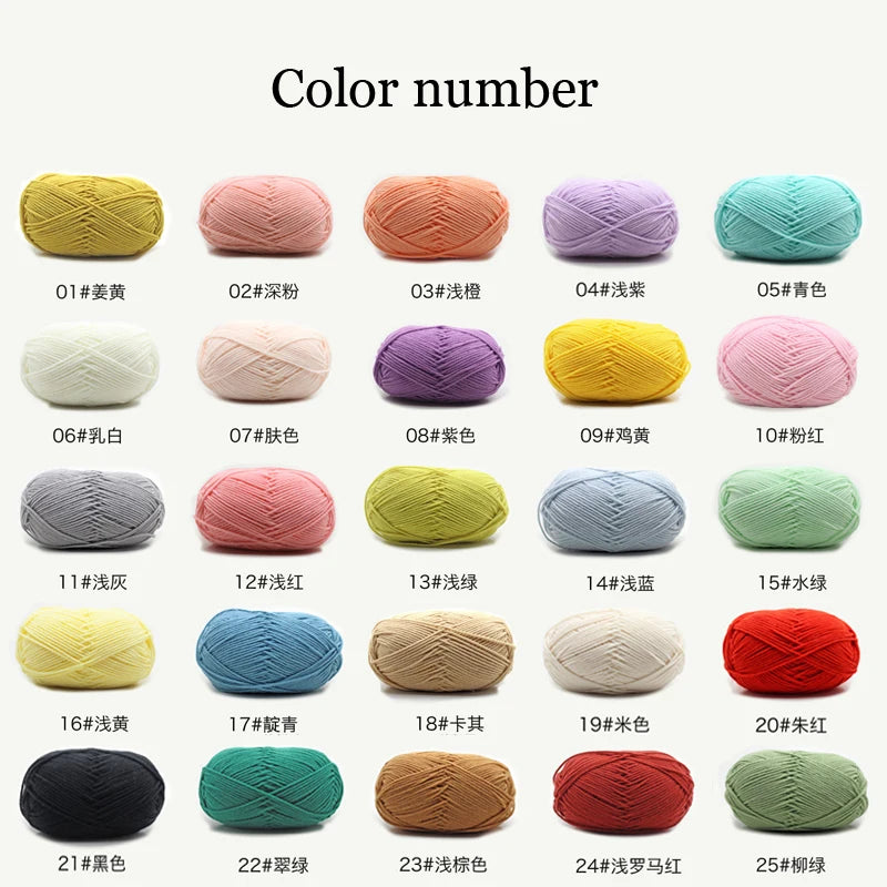 10 Balls/Lot 500g Natural Soft Silk Cotton Yarn for Knitting