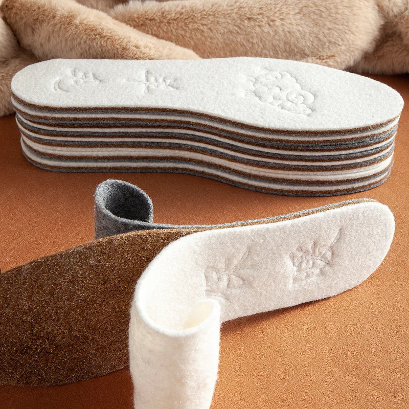 Winter Wool Insoles for Shoes Men Women