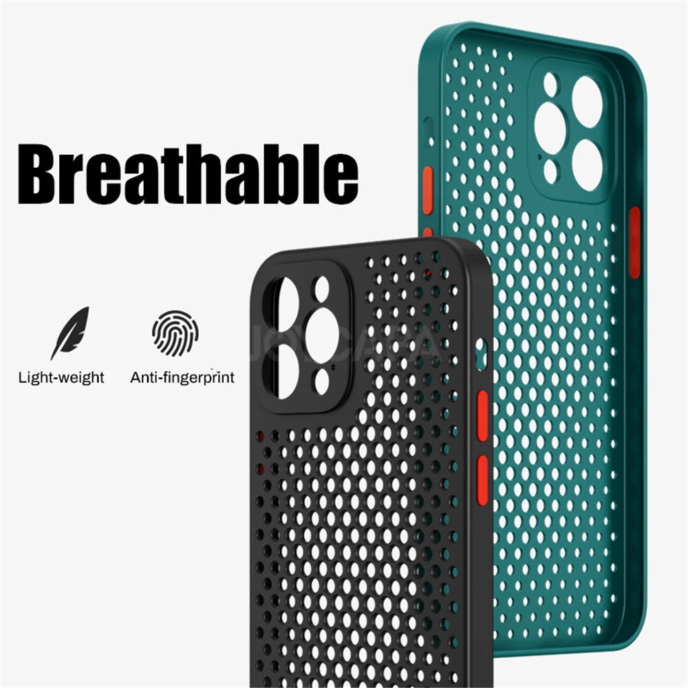 Heat Dissipation Breathable Cooling Case For iPhone
