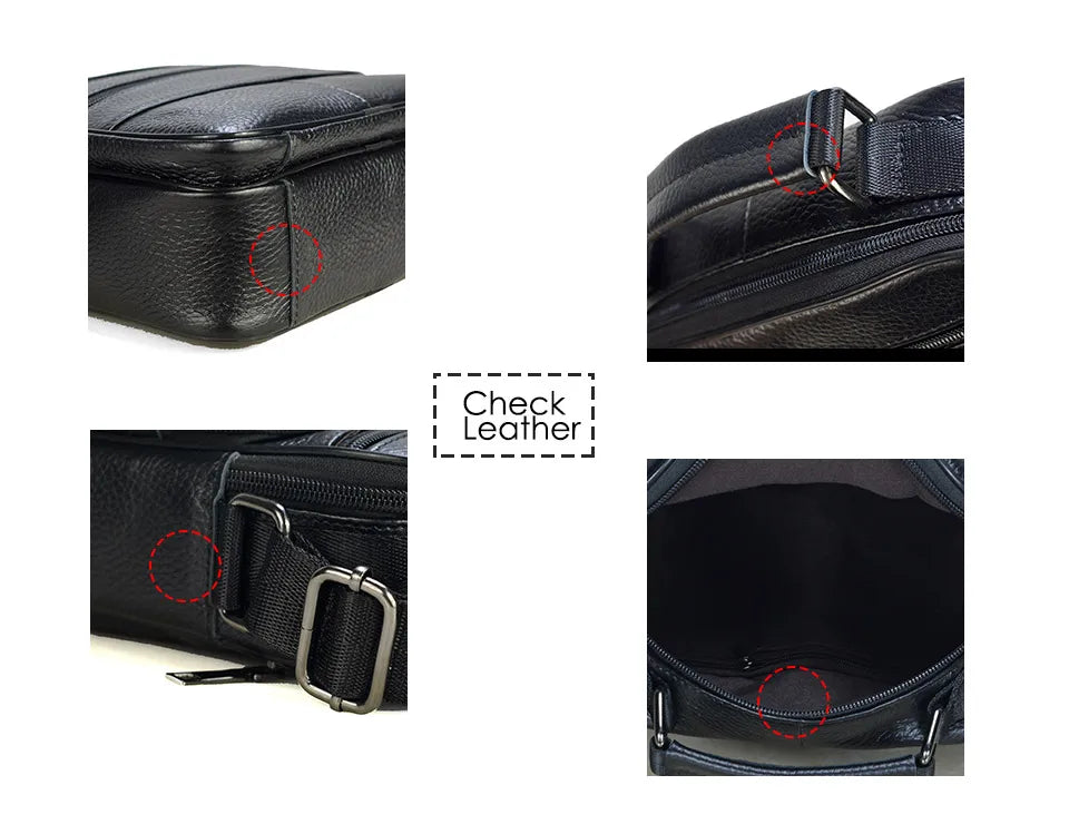 Men Genuine Leather Handbags