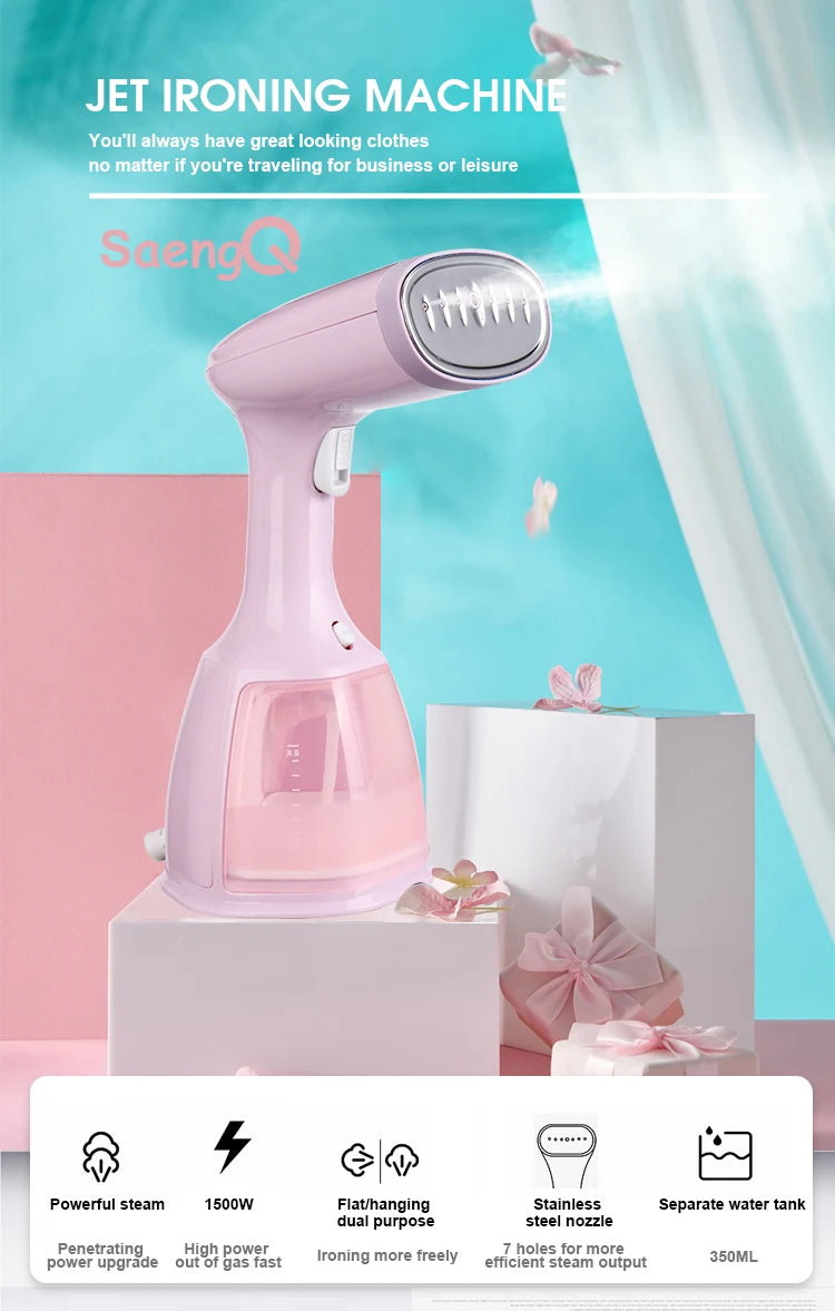 SaengQ Steam Iron Garment Steamer 1500W