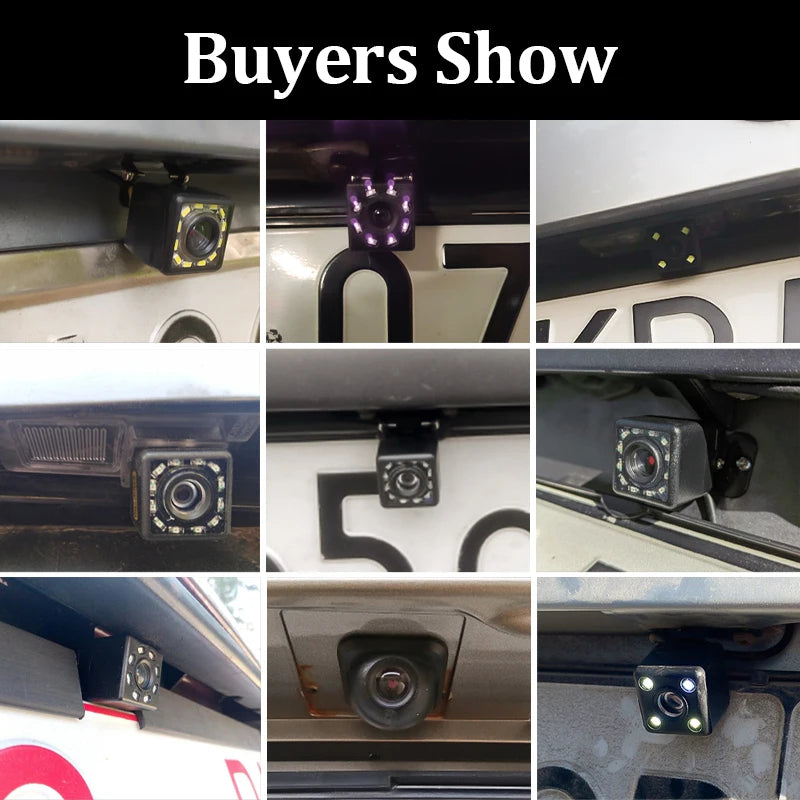 Hippcron Car Rear View Camera 4 LED Night Vision