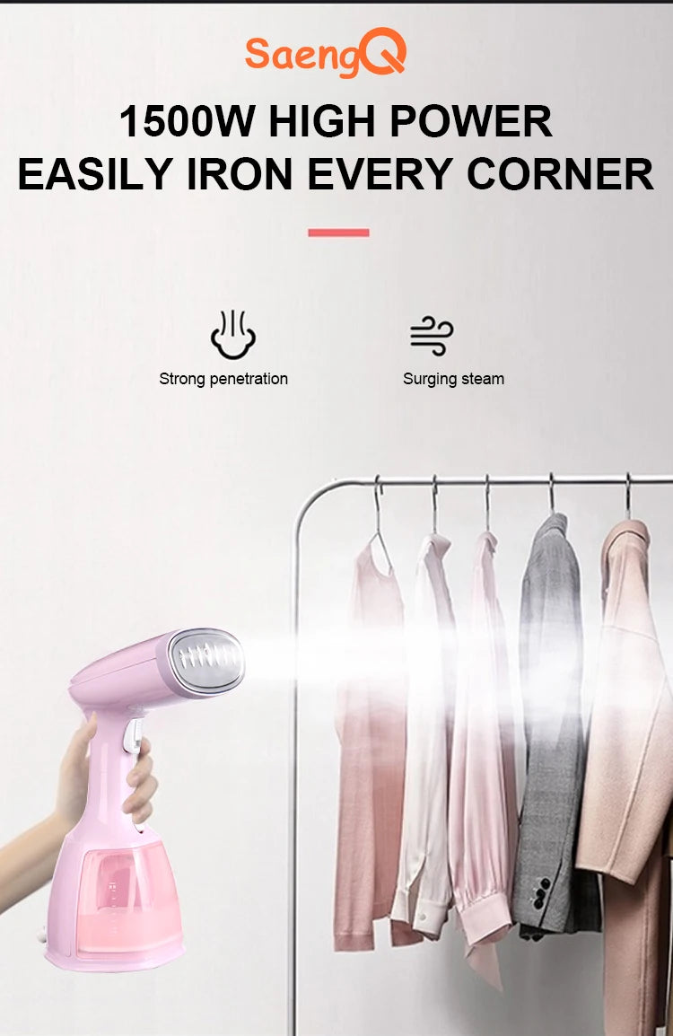SaengQ Steam Iron Garment Steamer 1500W