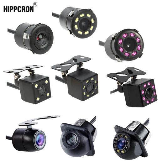 Hippcron Car Rear View Camera 4 LED Night Vision