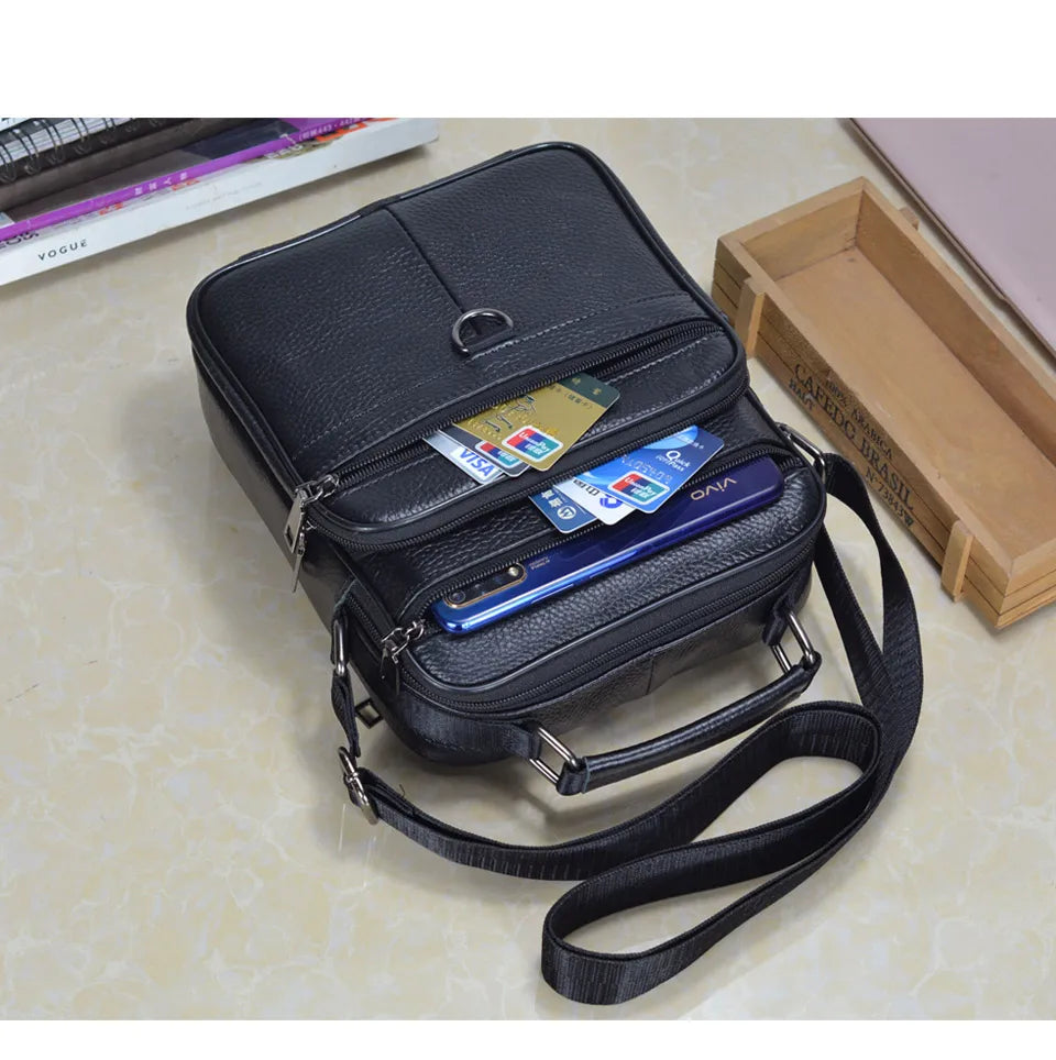 Men Genuine Leather Handbags