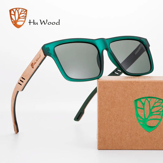 HU WOOD Square Sunglasses For Men