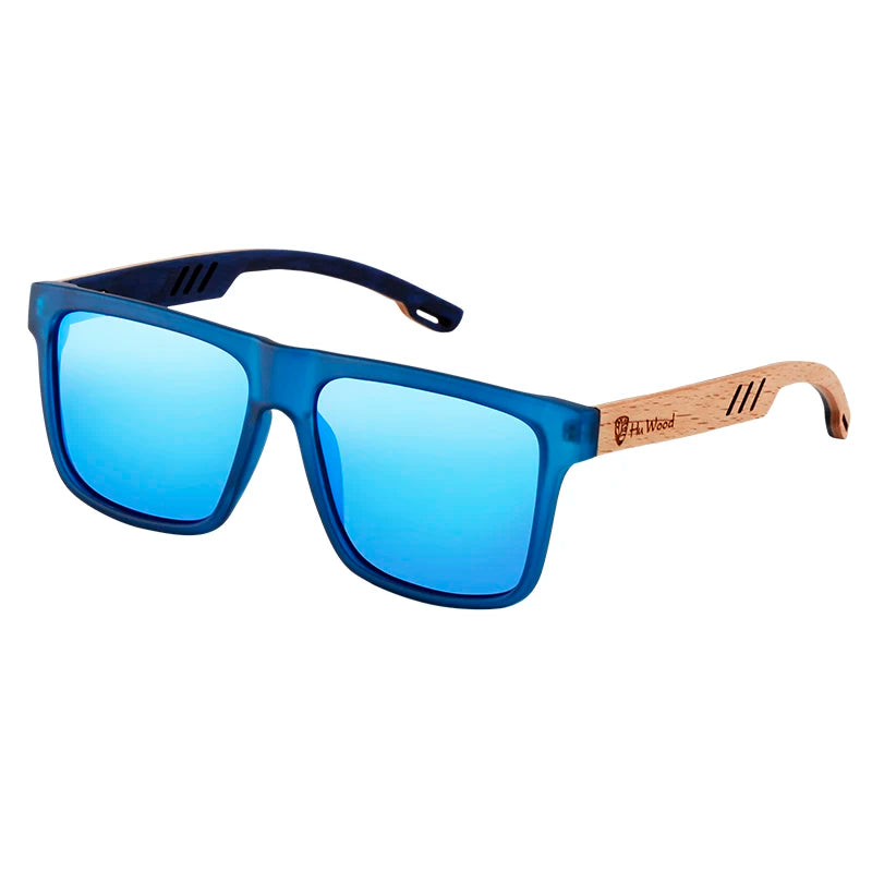 HU WOOD Square Sunglasses For Men