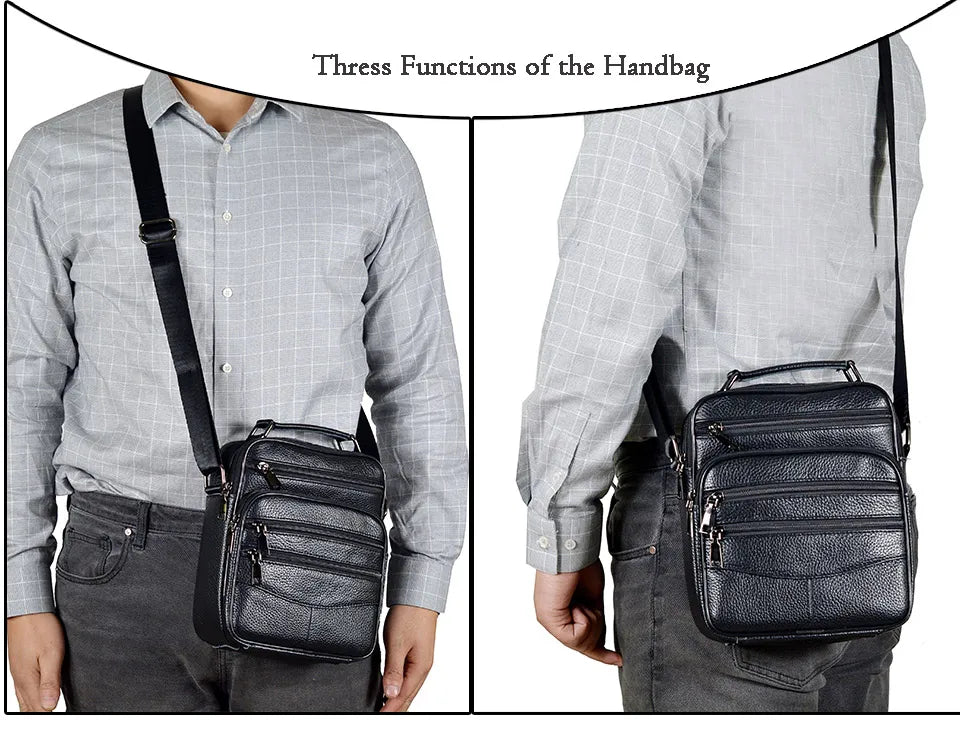 Men Genuine Leather Handbags
