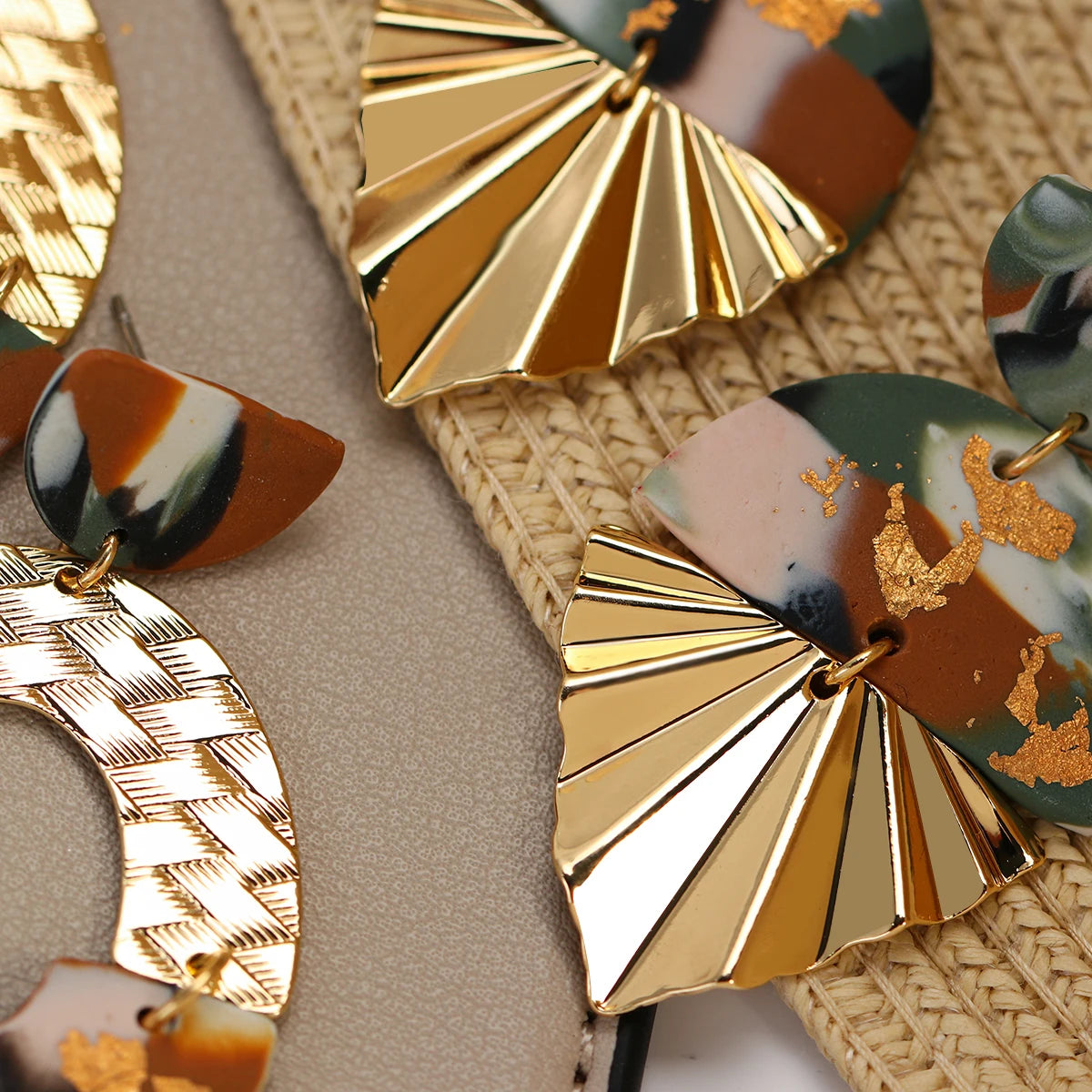 Lifefontier Bohemian Pattern Earrings