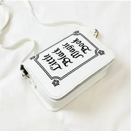 Letter Print PU Leather Crossbody Bag