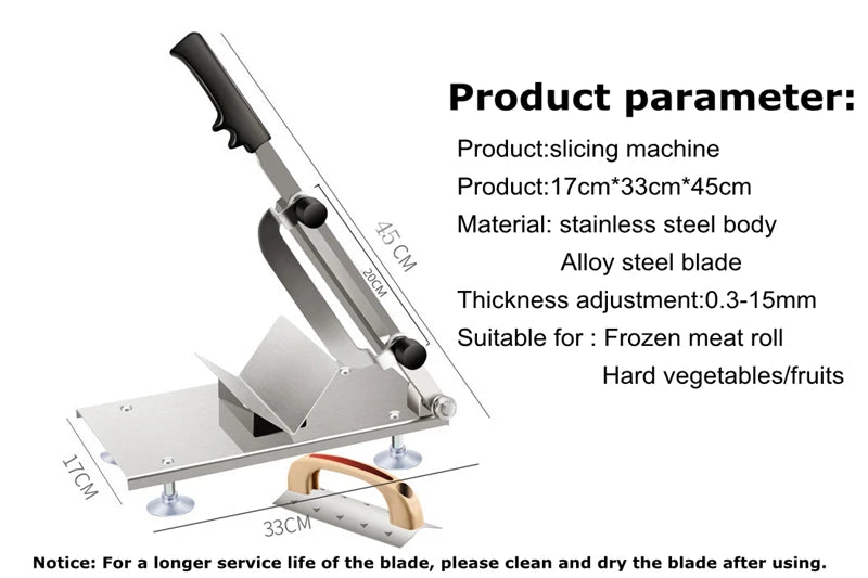 Commercial Household Manual Meat Slicer