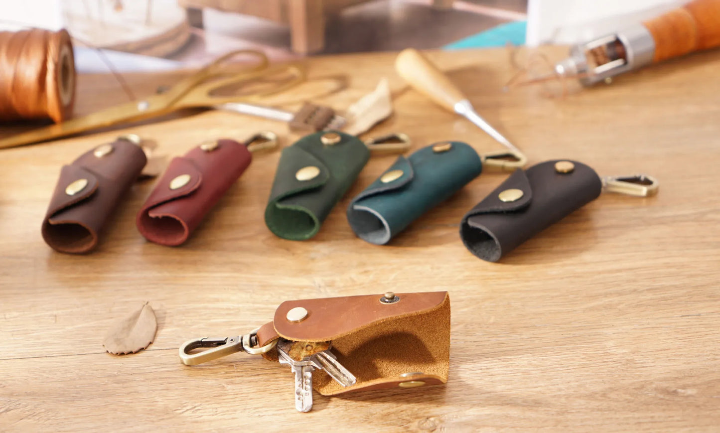 Vintage Car Key Case Organizer