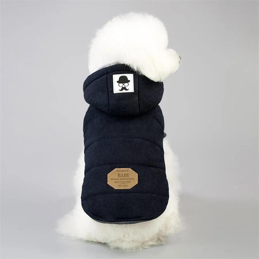 Warm Cotton Winter Dog Jacket Hoodie