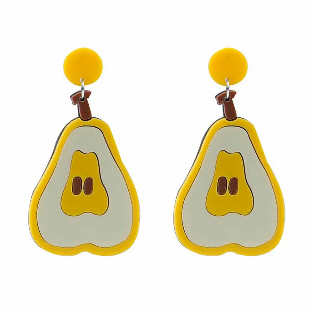 Fruit Vegetables Acrylic Drop Earrings