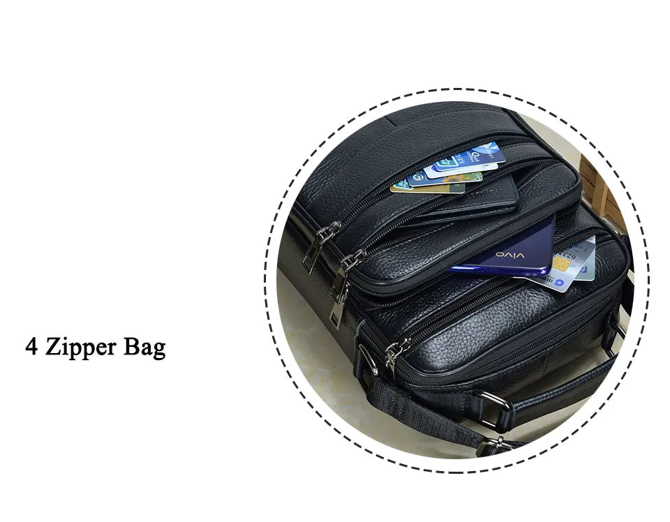 Men Genuine Leather Handbags