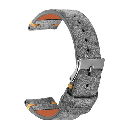 Suede Leather Watch Strap Replacement Band