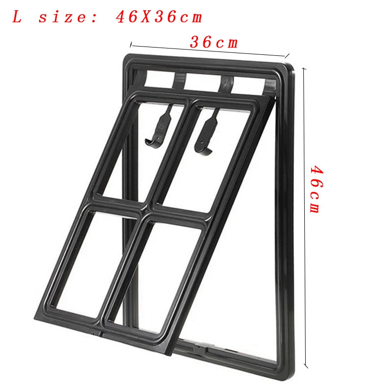 Lockable Plastic Pet Door for Screen Window