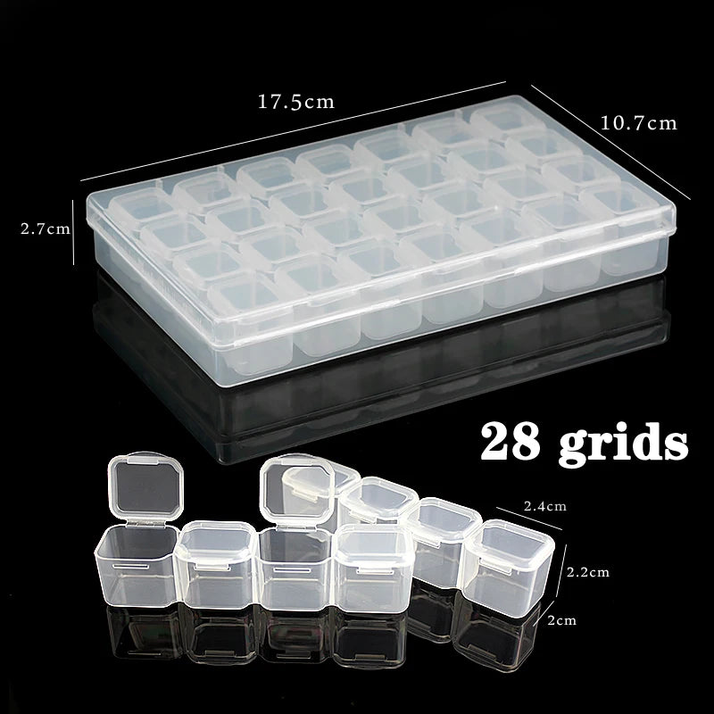 Plastic Box With Compartment Slot Organizer