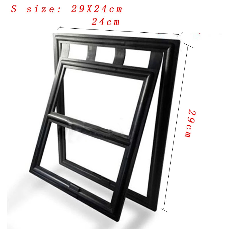 Lockable Plastic Pet Door for Screen Window