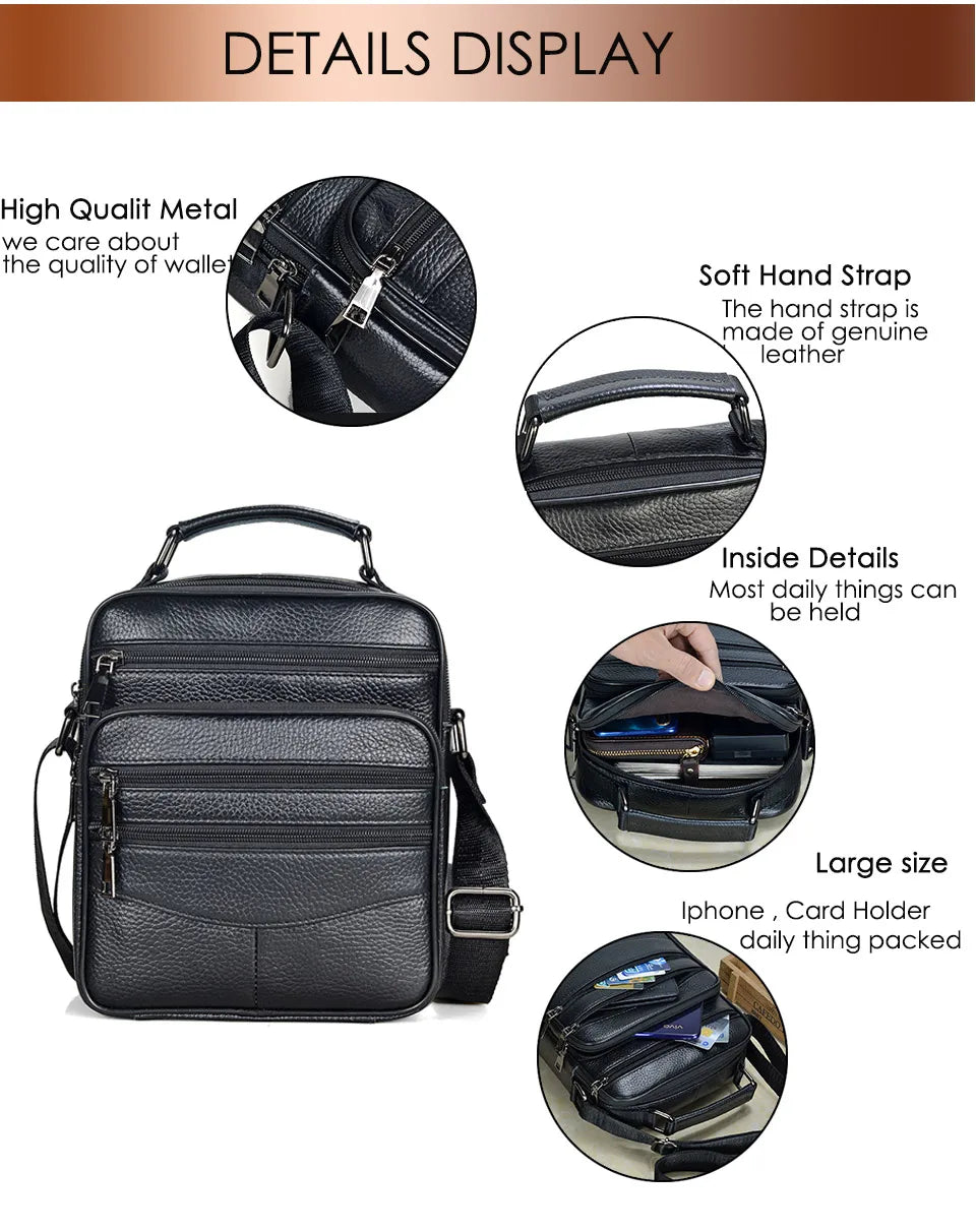 Men Genuine Leather Handbags