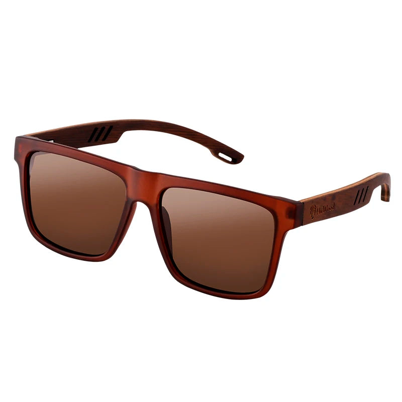 HU WOOD Square Sunglasses For Men