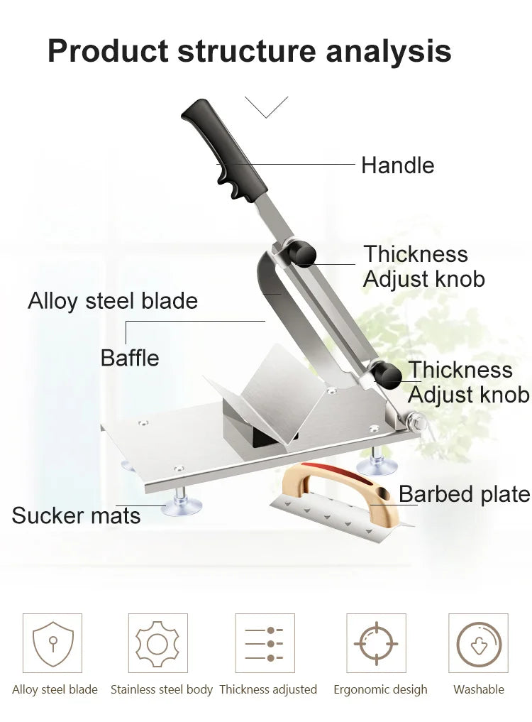 Commercial Household Manual Meat Slicer