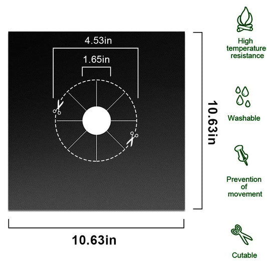 Reusable Gas Stove Burner Protector Covers