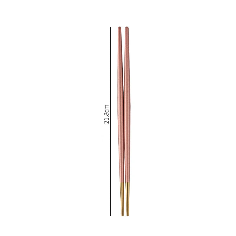 1 Pair Stainless Steel Chopsticks