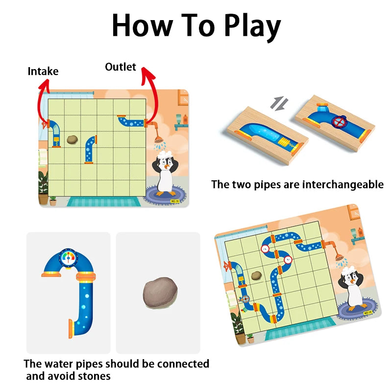 Kid Maze Jigsaw Toy Interaction Board Game
