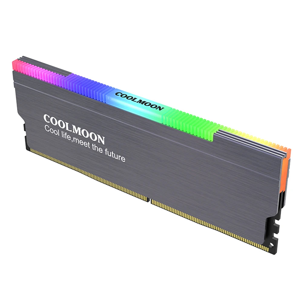 ARGB RAM Heatsink Cooler with Aluminum Heat Spreader for Desktop Memory