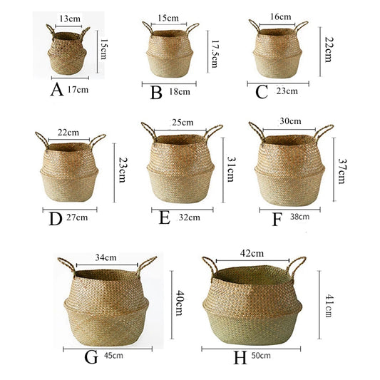 Seagrass Wicker Storage Basket