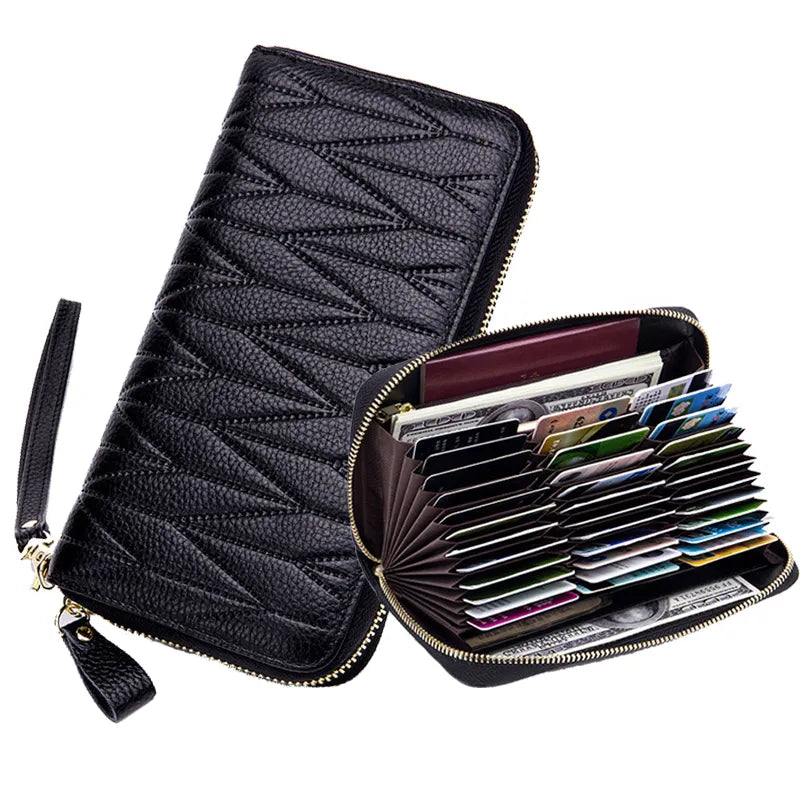 RFID Genuine Leather Wallet for Women