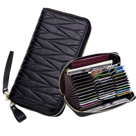 RFID Genuine Leather Wallet for Women