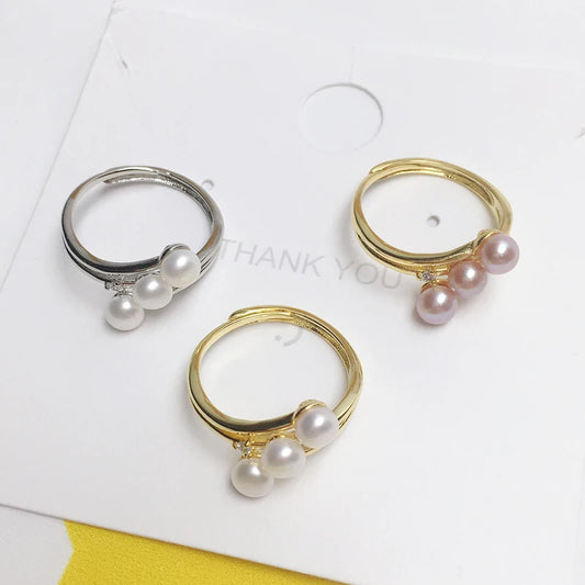 Zhboruini Fine Pearl Ring