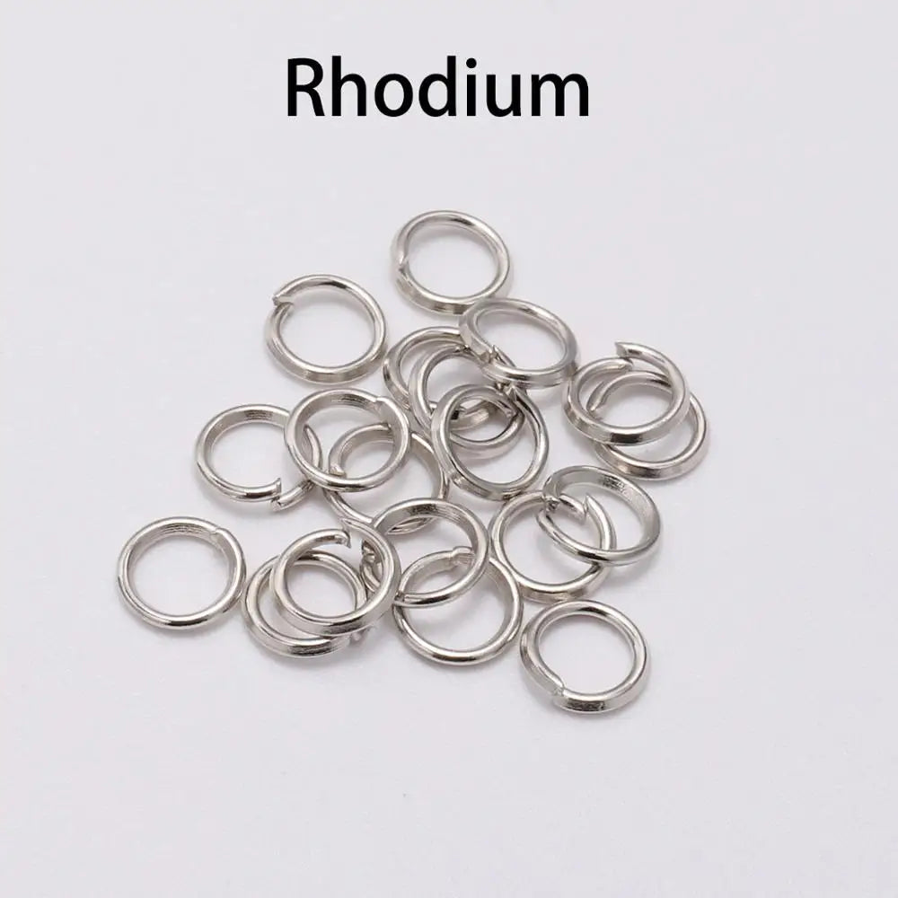 50-200Pcs/lot 3-20 mm Split Rings Connectors For DIY Jewelry