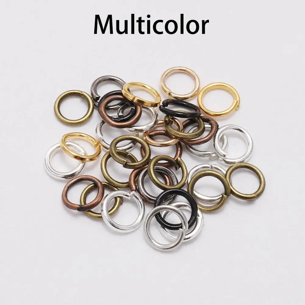 50-200Pcs/lot 3-20 mm Split Rings Connectors For DIY Jewelry