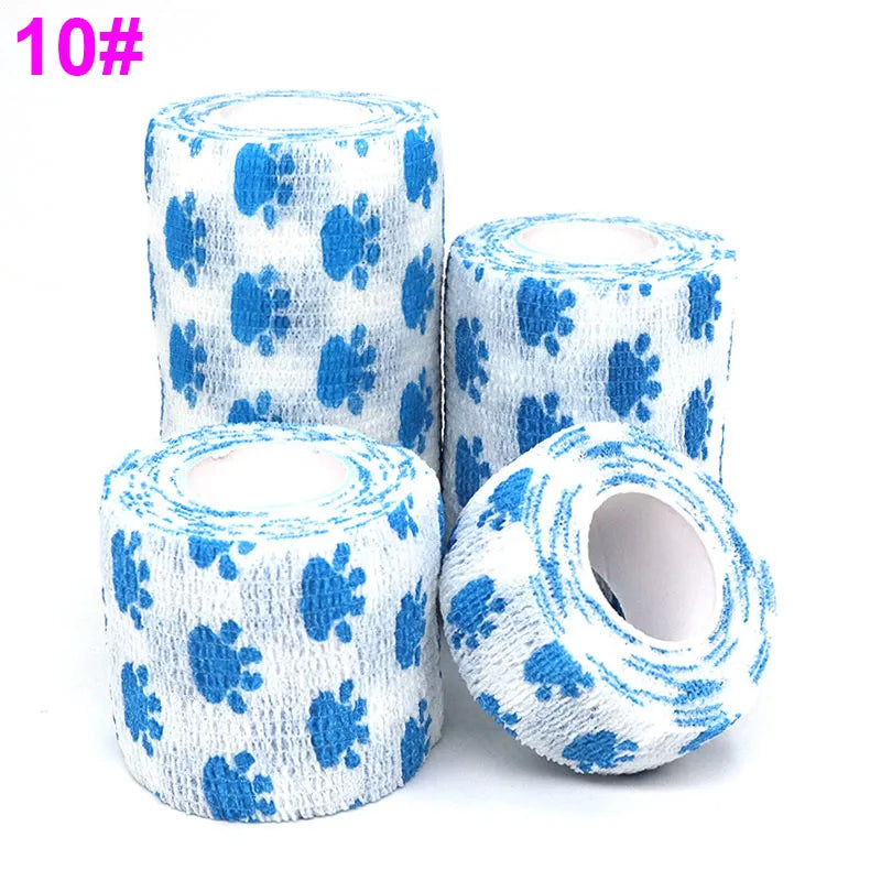 1 Pcs Printed Self Adhesive Elastic Bandage 4.8m