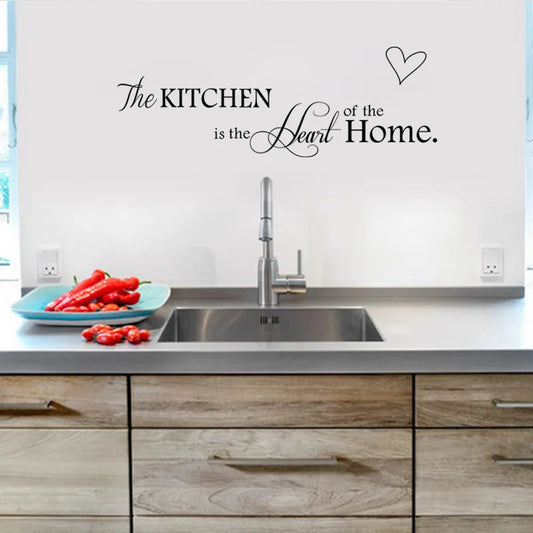 English Letters Kitchen Love Vinyl Wall Sticker