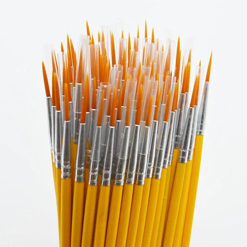 10Pcs/Set Long Tail Painting Brush