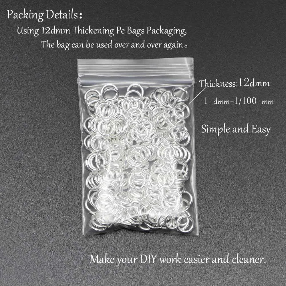 50-200Pcs/lot 3-20 mm Split Rings Connectors For DIY Jewelry